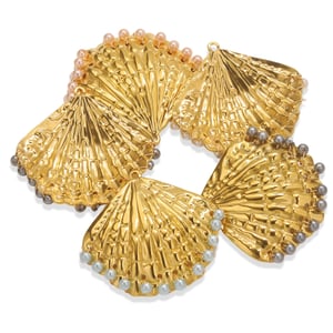 1 Piece Stylish Conch Shape Stainless Steel Women's Pendants h5 Picture3