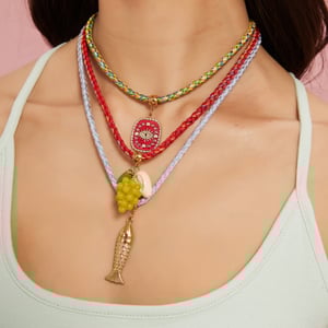 1 Piece Charming Colorful Stainless Steel Women's Pendant Necklaces h5 Picture5