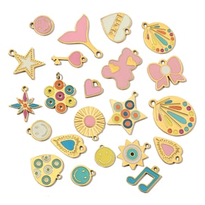 Colorful Bear Stainless Steel Gold Color Pendants h5 Picture4