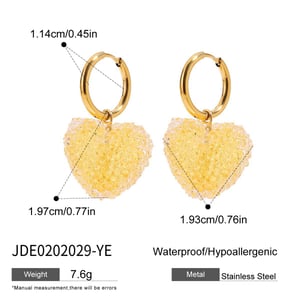 Sweet Heart Drop Earrings h5
