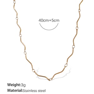 Daily Chain Gold Color Chain Necklaces h5