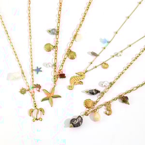  style oceanic stainless steel gold color  pendant necklaces h5 Picture3