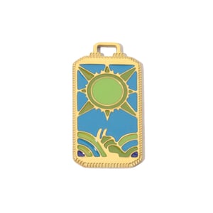 Eye Pattern Stainless Steel Gold Color Pendants h5