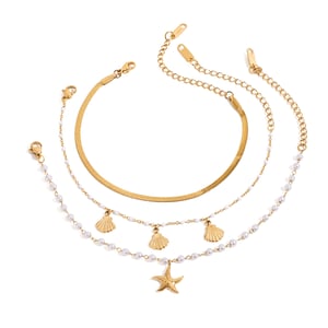 1 Piece Oceanic Stainless Steel Gold Color Women's Charm Bracelets h5 Picture5