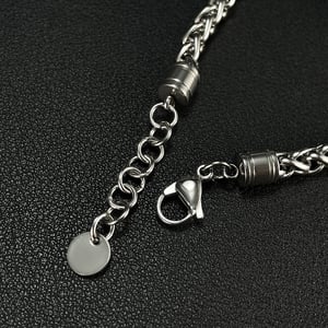 Braccialetti da uomo in acciaio inossidabile con testa di lupo, 1 pezzo h5 Immagine7