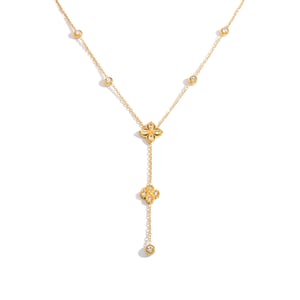 Collane in acciaio inossidabile color oro della serie Simple per le donne h5 Immagine6