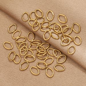 1 Piece Daily Oval Shape Broken Ring Stainless Steel Women's Pendants h5 Picture5