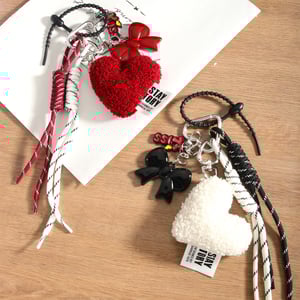 1 Piece Sweet  Series Red Heart  Women's Bag Charms h5 Picture4