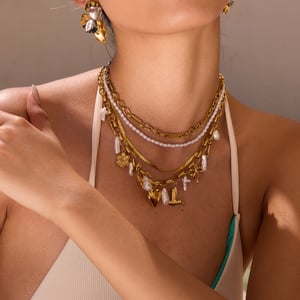  style herz edelstahl gold farbe anhänger halsketten h5 Bild3