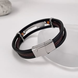 Gitarren-Pandant-Leder-Herrenarmbänder h5 Bild7