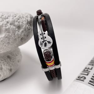 Gitarren-Pandant-Leder-Herrenarmbänder h5 Bild4