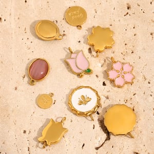 Premium Feeling Airy Pink Stainless Steel DIY Accessories h5 Picture2