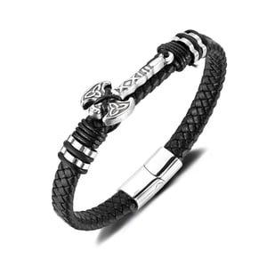 Braccialetti da uomo in acciaio inossidabile a forma di ascia, 1 pezzo h5 