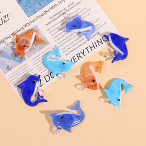 Oceanic Dolphin Glass DIY Women's Pendants h5 Picture3