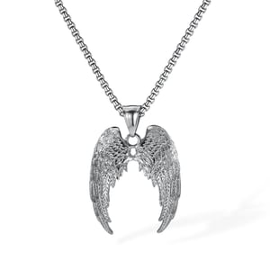 1 Parça Gösterişli Kanatlar Paslanmaz Çelik Erkek Kolye h5 Resim5