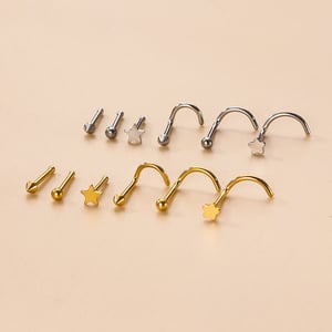 1 Piece Exquisite Star Shape Women's Nose Stud h5 Picture3