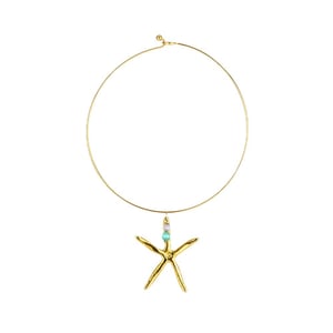 Vacation Oceanic Stainless Steel Gold Color Women's Chokers h5 Picture5