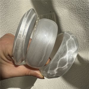 1 Piece Light Luxury Simple Glitter Acrylic Women's Bangles h5 Picture3