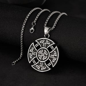 Elegante Herrenhalsketten aus Edelstahl mit keltischem Knoten h5 Bild3