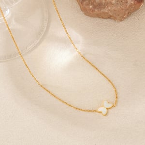 1 Stück Simple Series Daily Animal Edelstahl Goldfarben Damen-Anhänger Halsketten h5 Bild6