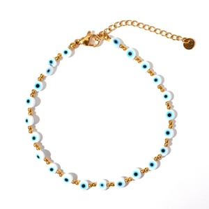 Klassische Serie Eye Resin Goldfarbene Perlenketten für Damen h5 Bild6