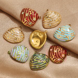 1 Piece Polychrome Series Shell Stainless Steel Women's Pendants h5 Picture3