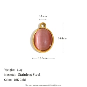 Premium Feeling Airy Pink Stainless Steel DIY Accessories h5