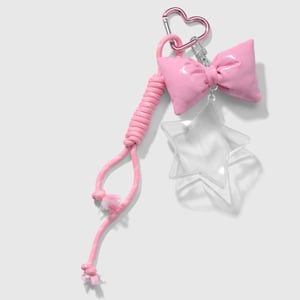 1 Piece Fashion Leather Bow Star Organizer DIY Bag Charms h5 Picture4
