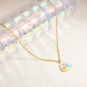Vacation Stainless Steel Gold Color Pendant Necklaces h5 Picture7