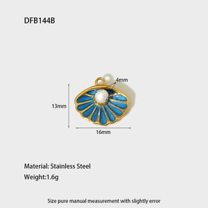 Starfish Stainless Steel Gold Color Pendant h5 Picture5