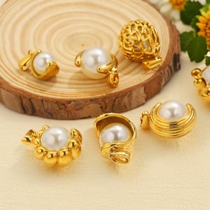 1 Piece Daily Annular Subtle Stainless Steel Women's Pendants h5 Picture5