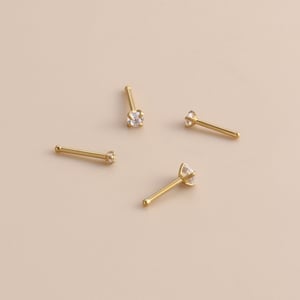1 piercing para la nariz de circonita delicada para mujer h5 Imagen6