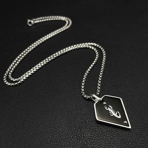 1 Stück Herren-Anhänger-Halsketten aus Edelstahl mit Skorpion-Muster h5 Bild3