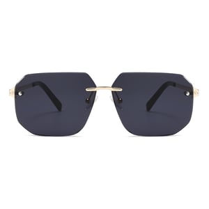 1 Pair Simple Series Daily Solid Color Metal Women's Sunglasses h5 Picture2
