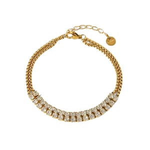 Light Luxury Design - Oriented Gem - inlaid Stainless Steel Women's Bracelets h5 Picture5