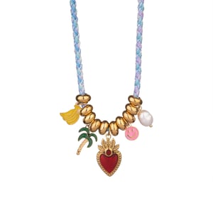 Tropical Fruits Vacation Stainless Steel Gold Color Women's Pendant Necklaces h5
