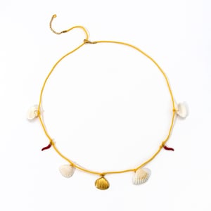 Catene da vita da donna in acciaio inossidabile color oro con pendenti a conchiglia della serie Beach h5 Immagine3