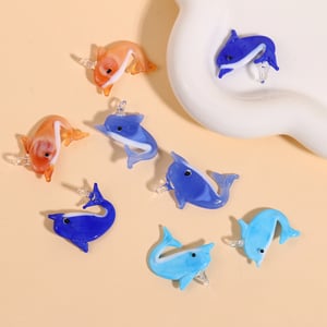 Oceanic Dolphin Glass DIY Women's Pendants h5 Picture4