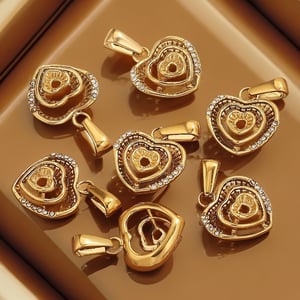 1 Piece Dazzling Heart Stainless Steel Women's Pendants h5 Picture5