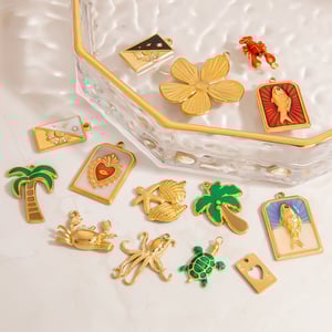 Vivid Fish Stainless Steel Gold Color Women's Pendants h5 Picture4