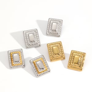  style edelstahl gold farbe ohrstecker h5 Bild3