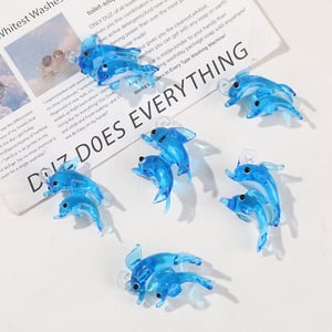 1 Piece Cute Dolphin Glass DIY Jewelry Beads h5 Picture4
