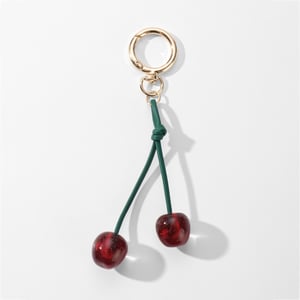 Leather Cherry Bag Charms h5
