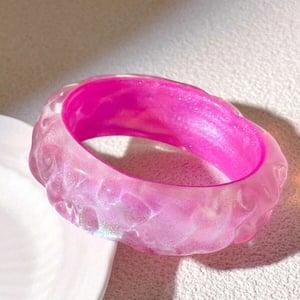 Simple Geometric Pink Bracelet for Women h5 Picture5