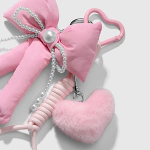 1 Piece Sweet Beaded Bow Bag Charms h5 Picture5