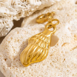 Oceanic Stainless Steel Gold Color Bikini Pendant h5 Picture5