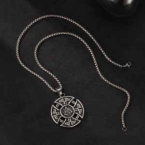Elegante Herrenhalsketten aus Edelstahl mit keltischem Knoten h5 Bild5