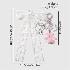Süße Taschenanhänger mit Schleife und Knoten h5 Bild2