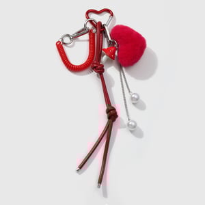 1 Piece Cute Plush Heart Women's Bag Charms h5 Picture9