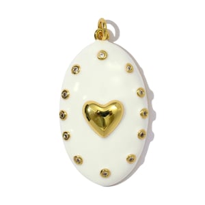 Opulent Oval Copper Gold Color Pendants h5 Picture5